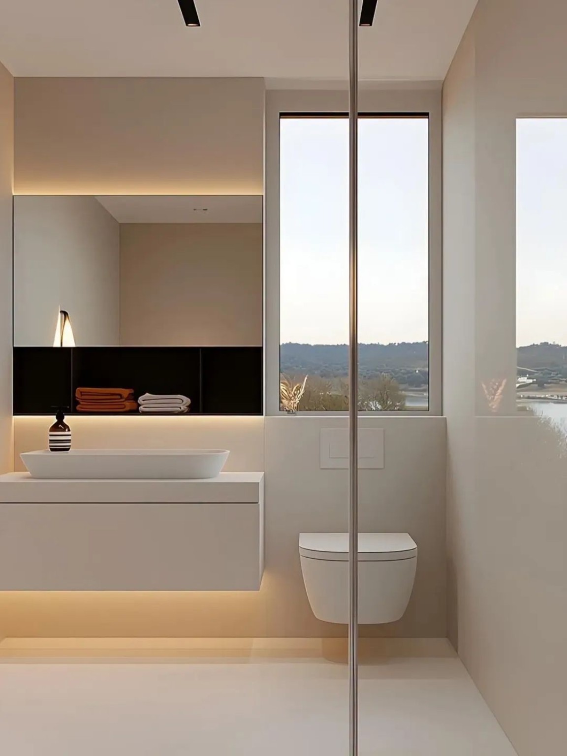 Modern bathroom and vanity